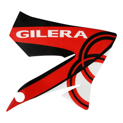 Déco logo aile avant droite blanc-rouge 2H000915 pour Gilera 50 smt-rcr 13-