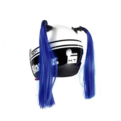 Décoration de casque Chaft couettes bleu