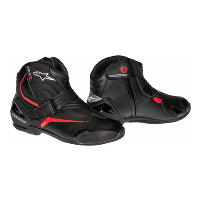 Demi-bottes Alpinestars SMX-1 R v2 noir/rouge