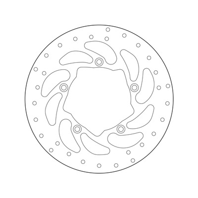 Disque de frein fixe Brembo série Oro 68B407P9