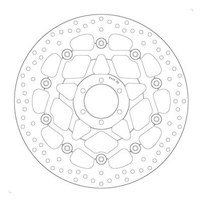 Disque de frein flottant Brembo série Oro 78B408B8