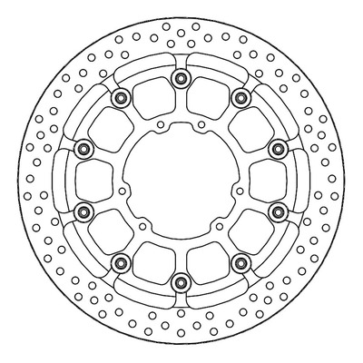 Disque de frein flottant Moto Master Supermoto Racing Halo Honda CRF 250 R 04-23