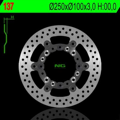 Disque de frein NG Brake Disc D.250 Kawasaki - 137