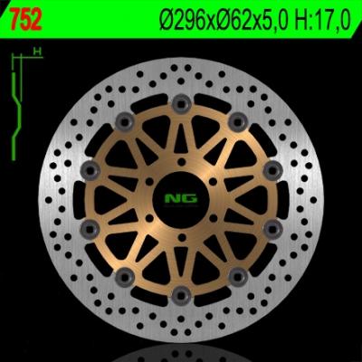 Disque de frein NG Brake Disc D.296 - 752