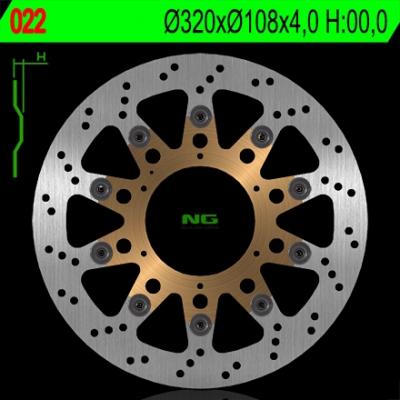 Disque de frein NG Brake Disc D.320 avant gauche GAS GAS - 022