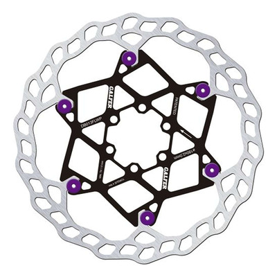 Disque frein vélo Galfer Wave flottant Violet 6 trous