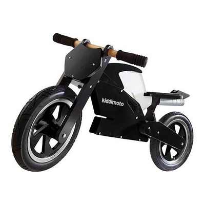 Draisienne bois Kiddimoto superbike noir/blanc