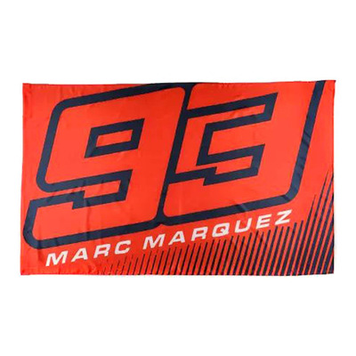 Drapeau Marc Marquez Flag 93 and Stripes red