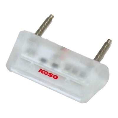 Éclairage de plaque à LED Koso homologué 42x10x17 noir