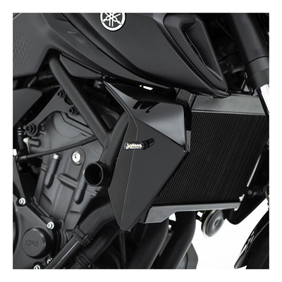 Écopes de radiateur noir brillant BCD pour Yamaha MT07 2021-23