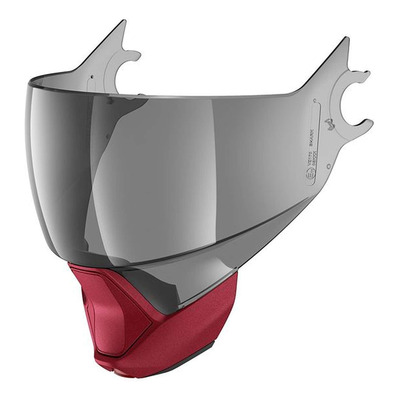 Ecran casque Shark Evojet fumé 50% AR/AB + mentonnière rouge mat