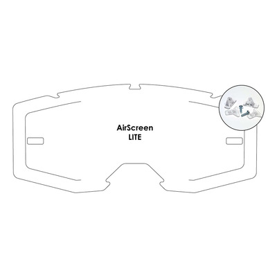 Écran ouvrant AirScreen pour masque Lite EX avec système de verrouillage – clair