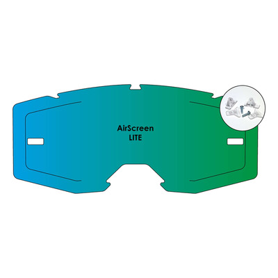 Écran ouvrant AirScreen pour masque Lite EX avec système de verrouillage – iridium vert