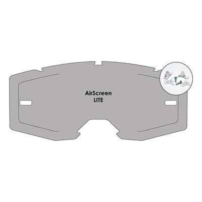 Écran ouvrant AirScreen pour masque Lite EX avec système de verrouillage – fumé clair