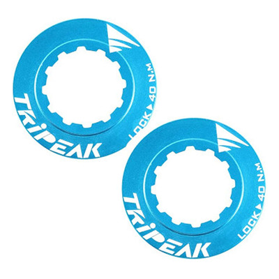 Ecrou de disque de frein Centerlock Tripeak serrage interne Bleu clair