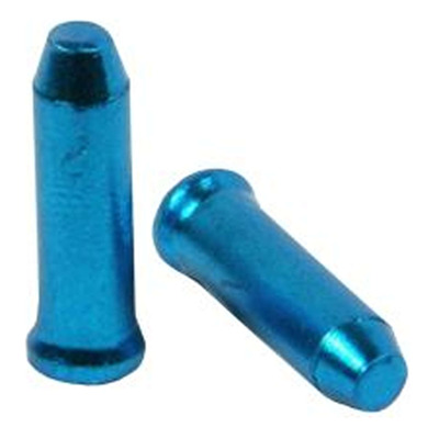 Embout câbles frein / dérailleur vélo Elvedes bleue par 10 pièces