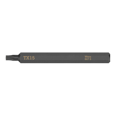 Embout de douille à frapper TX15 1/4 Wera 867 S