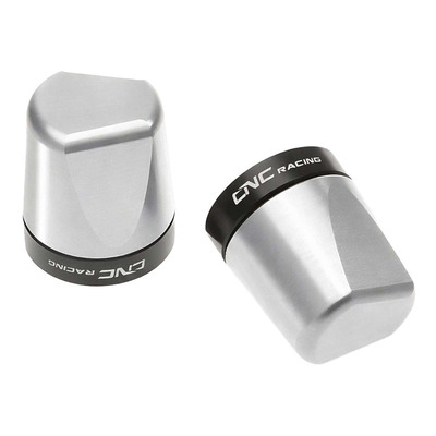 Embouts de guidon CNC Racing Look argent