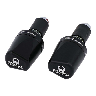 Embouts de guidon CNC Racing Look Pramac Edition noirs