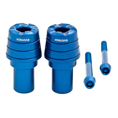 Embouts de guidon Evotech bleus MV Agusta F4 1000 09-16