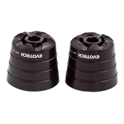 Embouts de guidon Evotech noirs Kawasaki Z 1000 03-20