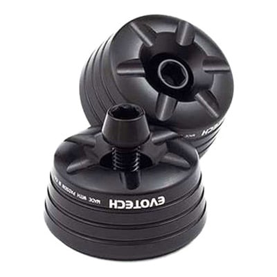 Embouts de guidon Evotech noirs Triumph Street Triple 765 17-25
