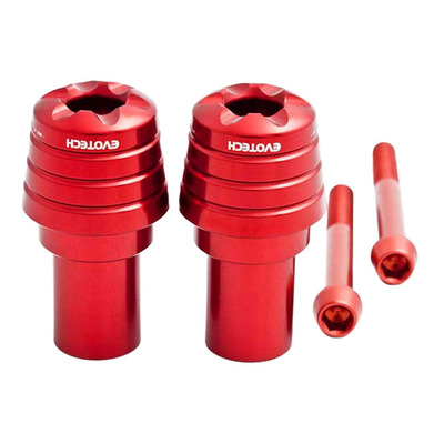 Embouts de guidon Evotech rouges MV Agusta F4 1000 09-16