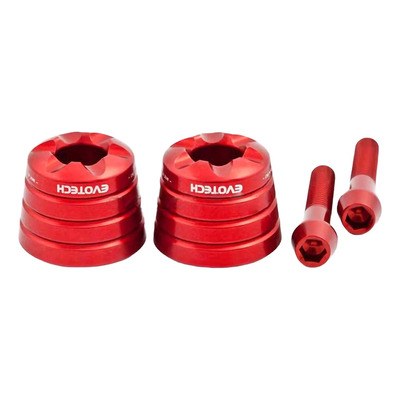Embouts de guidon Evotech rouges Suzuki GSX-S 750 17-20