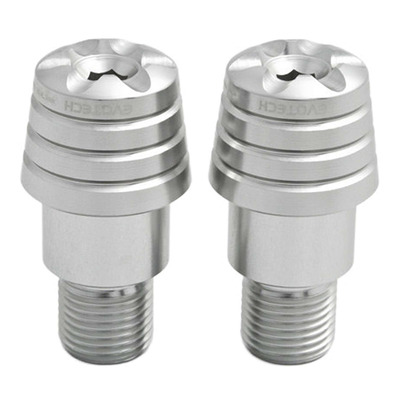 Embouts de guidon Evotech silvers Yamaha T-Max 530 12-19