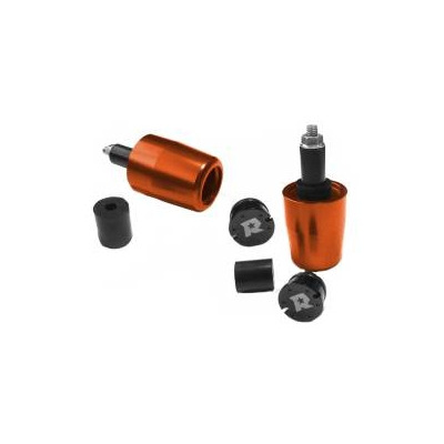 Embouts de guidon long Racing Moto Technology PBE Ø13-17mm orange/noir