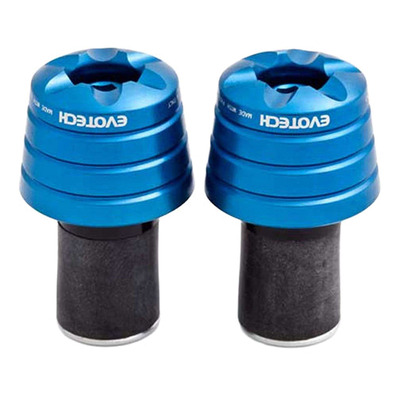 Embouts de guidon universels Evotech bleus