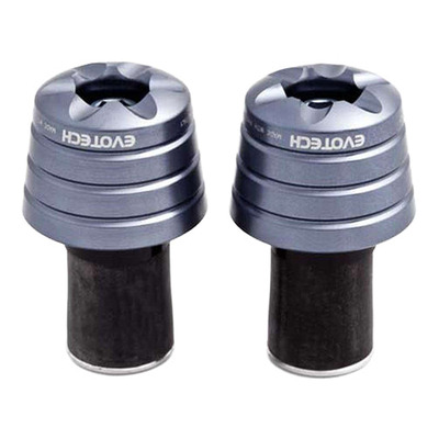 Embouts de guidon universels Evotech couleur titane