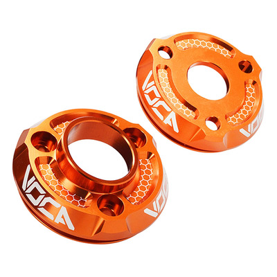 Embouts de silencieux Voca Racing Bestia anodisés orange