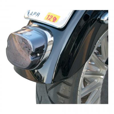 Feu arrière Drag Specialties Low-profile éclairage de plaque supérieur Harley Davidson 99-19 Fumé