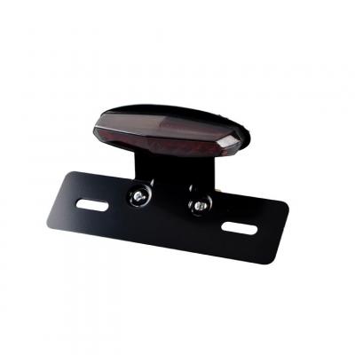Feu arrière LEDS avec support et éclaireur de plaque fumé