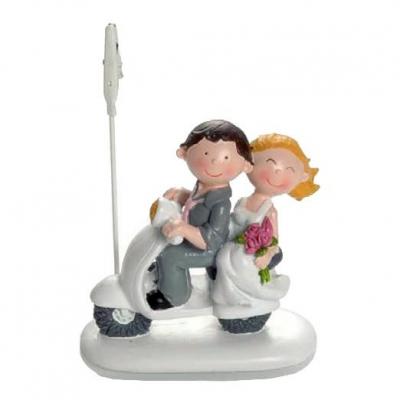 Figurine mariage Booster Scooter 8cm