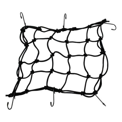 Filet araignée élastique Bike It 6 crochets noir