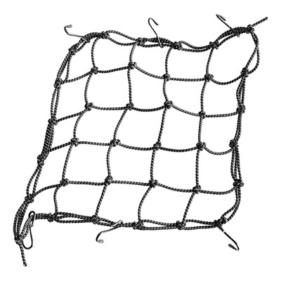 Filet Araignée S-Line pour casque ou bagage - 40*40cm - 6 crochets - Noir