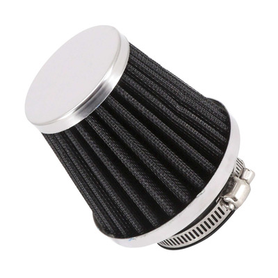 Filtre à air chromé Fixation Droite Ø 42 mm
