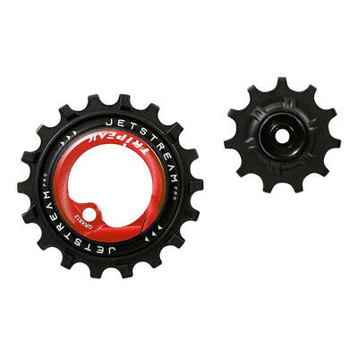 Galets de dérailleur Tripeak AOPW céramic 12v 11-18 dents rouge – Shimano GRX RX812 / RX817