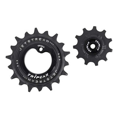 Galets de dérailleur Tripeak AOPW céramic 11/12v 12-18 dents noir - Shimano GRX