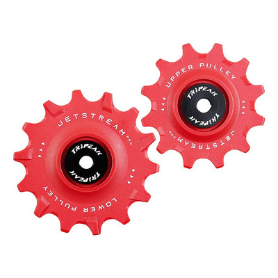 Galets de dérailleur Tripeak G5 céramic 11v 12-14 dents rouge – Shimano Dura-Ace R9100