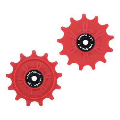 Galets de dérailleur Tripeak G5 céramic 11v 13 dents rouge – Shimano GRX / XT