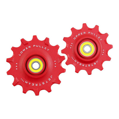 Galets de dérailleur Tripeak G5 céramic 12v 12-14 dents rouge – Shimano Dura-Ace R9200