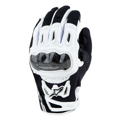 Gants Alpinestars SMX-2 Air Carbon V2 noir/blanc