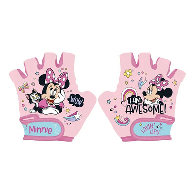 Gants Court Vélo Enfant Disney Minnie 2 à 4 ans Rose