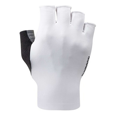 Gants Court Vélo Shimano Advanced Homme Blanc