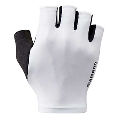 Gants Court Vélo Shimano Escape Homme Blanc