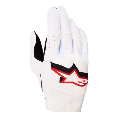 Gants cross Alpinestars Supertech MX white/black/fire red
