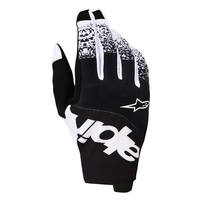 Gants cross Alpinestars Techstar black/white